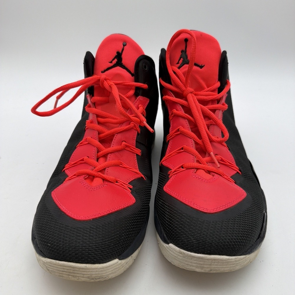 Nike Air Jordan Super Fly 2 Infrared Black Mens Size 13 645058-023 - Picture 2 of 6